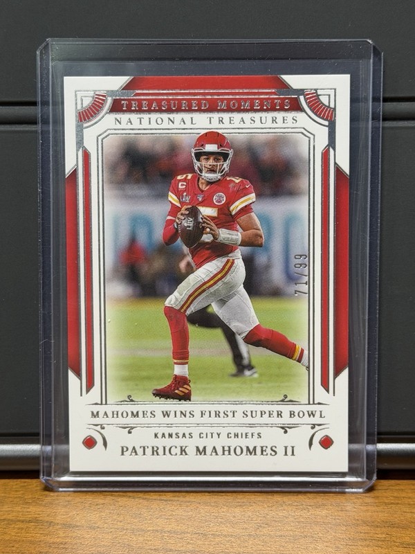 2025 Panini National Treasures - Treasured Moments Patrick Mahomes II TM-PMS /99