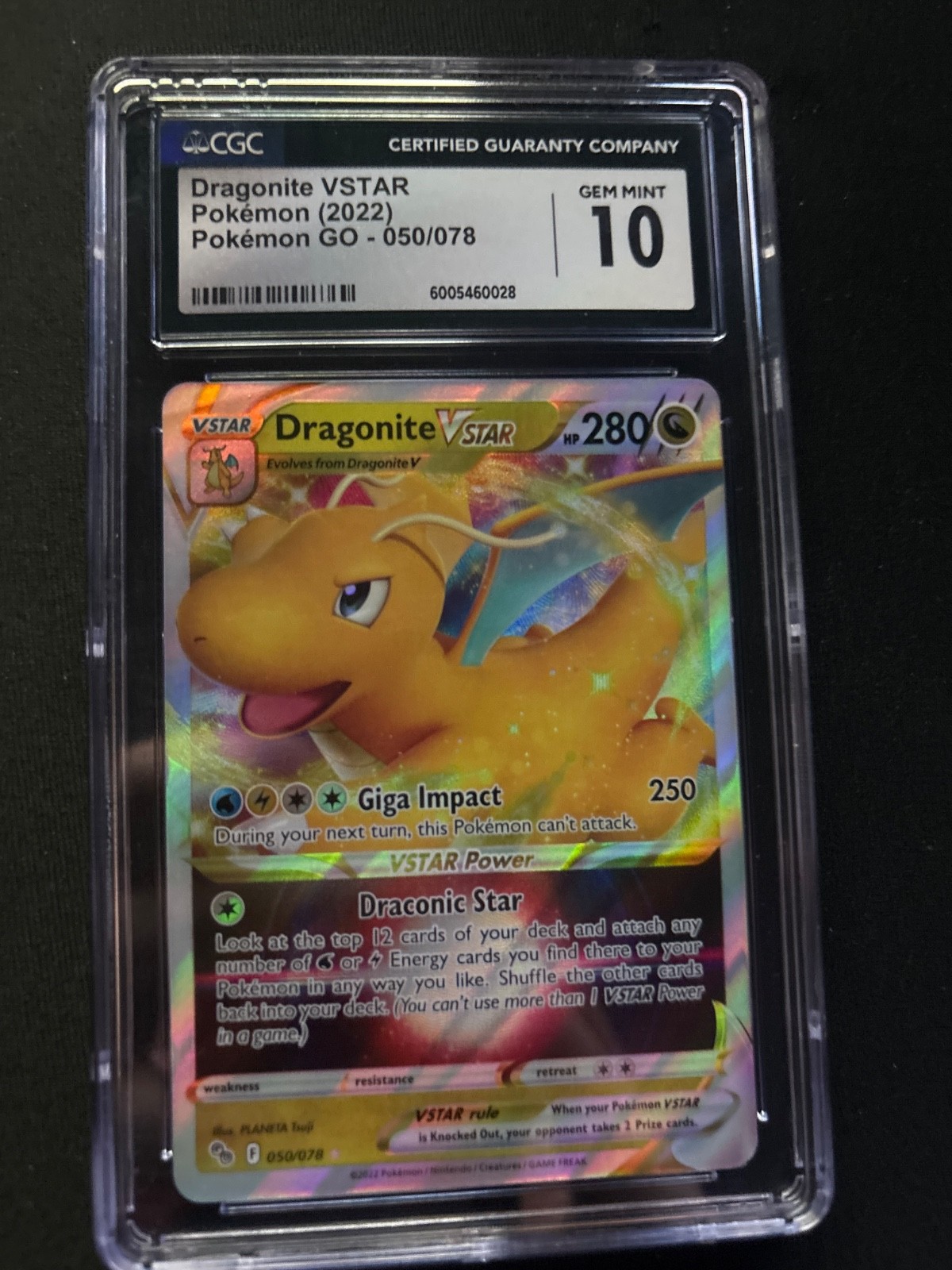 Dragonite VSTAR 050/078 Pokémon GO Holo