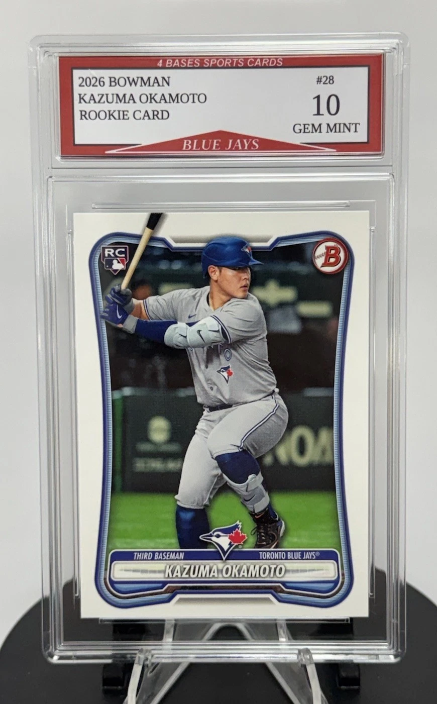 2026 Bowman Kazuma Okamoto Toronto Blue Jays Rookie Card #28 Gem Mint 10