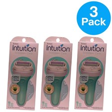 Schick Intuition Sensitive Care Lather Shave In One Step 3 Pack Bundle New