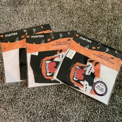Martex Halloween Adult Fierce Tiger Face Mask - 3 pk