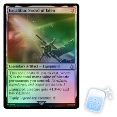 FOIL EXCALIBUR, SWORD OF EDEN Universes Beyond: Assassin's Creed