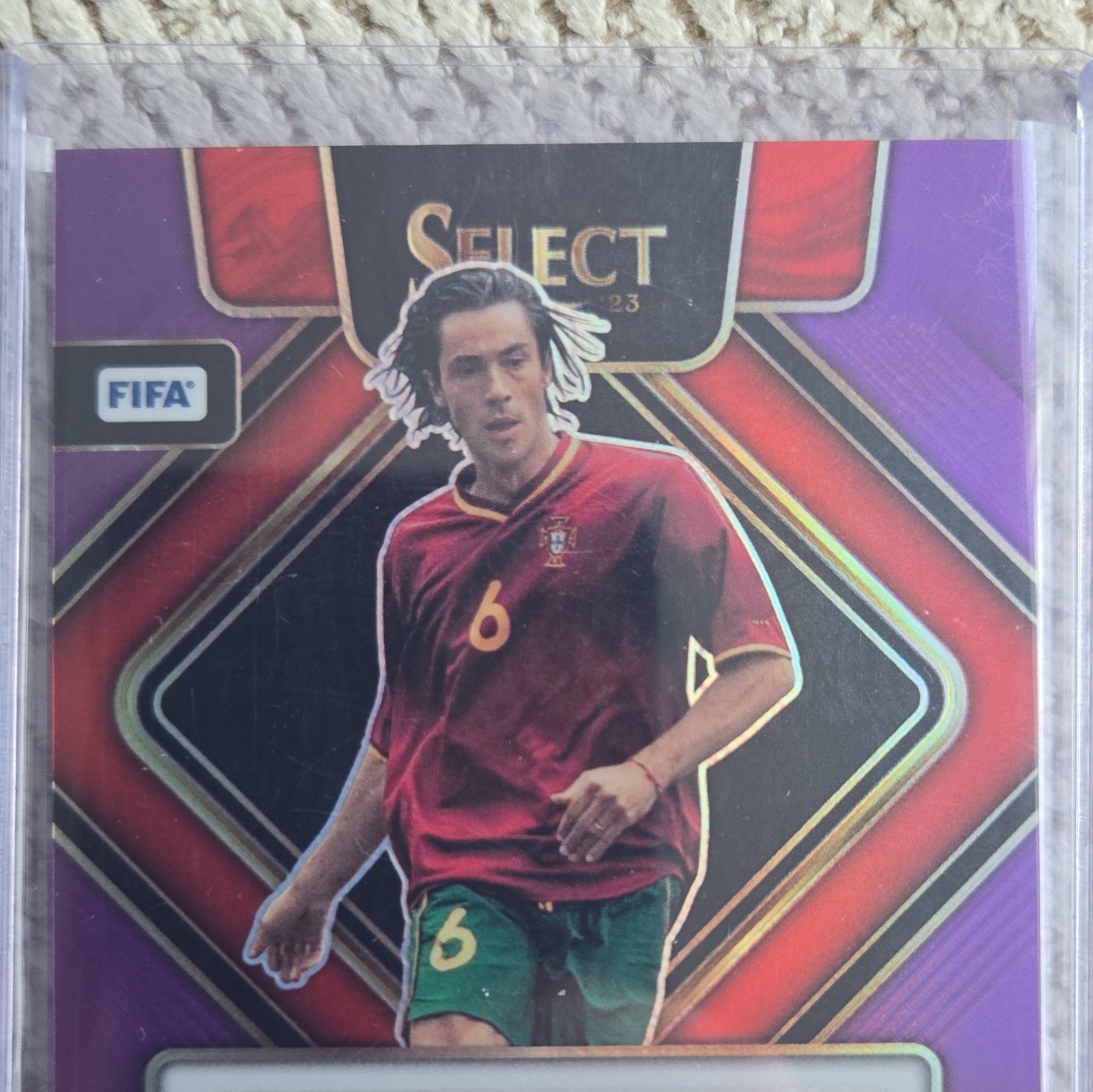 2022-23 Panini Select FIFA - Signatures Paulo Sousa #S-PSA Purple Prizm /49 (AU) view 3