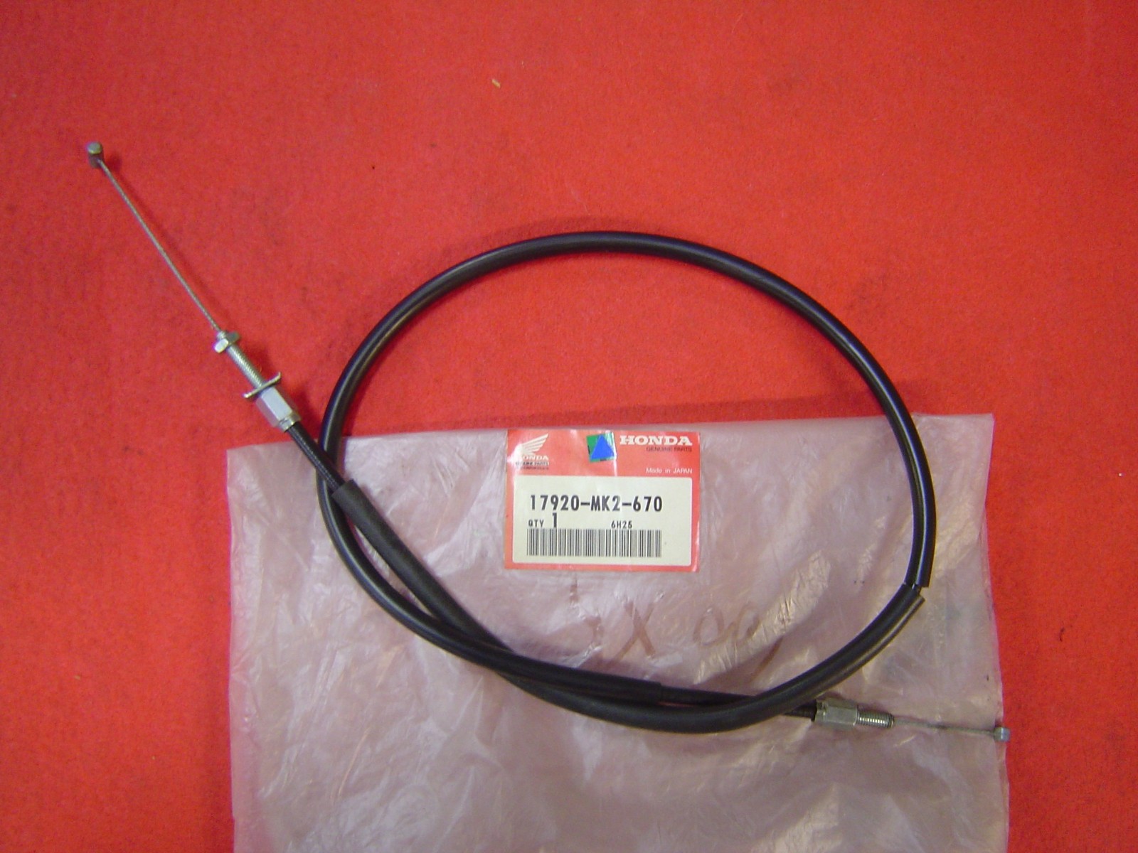 Câble de gaz B pour Honda XR600RF 1985 en acier tressé