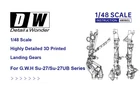 DETAIL& WONDER 480601 1/48 LANDING GERARS FOR G.W.H SU-27/SU-27UB SERIES