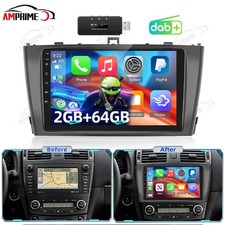 DAB+ Autoradio Android 15 Für Toyota Avensis T27 2009-2015 Carplay Navi 2+64GB