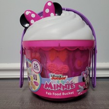 Disney Junior Minnie Mouse Fab Food Bucket 25 Piece Playset New Toy Set