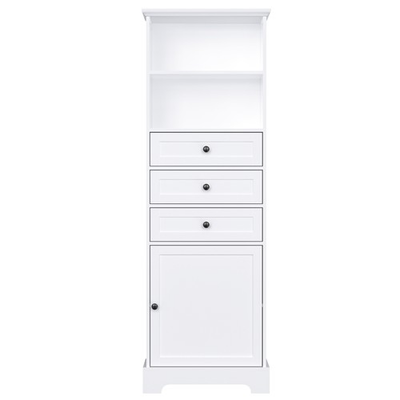 #ad High storage cabinet with 3 drawers and adjustable shelves $232.99