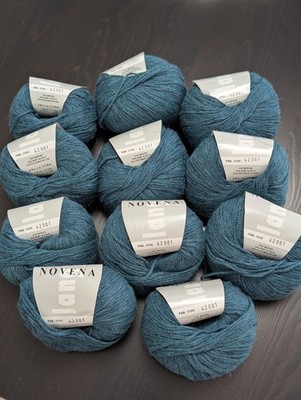 Lang Yarns Novena DK-weight 50/30/20 merino wool/baby alpaca/nylon lot of 11