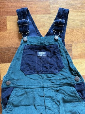 OshKosh B'gosh - Latzhose aus Kord - Gr. 5 Jahre - dunkelblau/grün - TOP Zustand