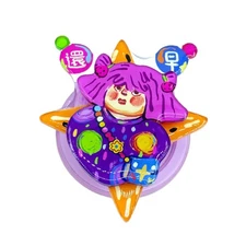 chanseens Magnetic Foldable Rotating Phone Grip Ring Buckle - Black