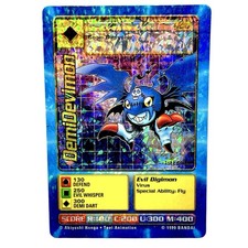 Demidevimon St-42 Vintage Digimon Prism Sticker Card 1st Edition 1999 Holo Rare