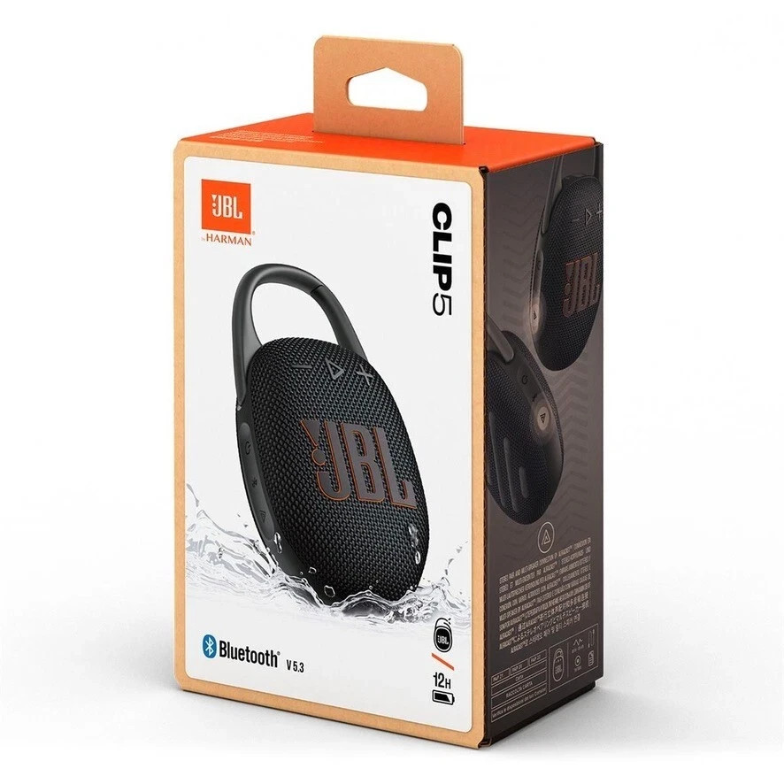 JBL Clip 5 Mini Bluetooth Waterproof Speaker Black