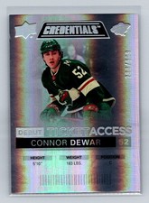 2021-22 Upper Deck Credentials #77 Connor Dewar /999 RC Minnesota Wild
