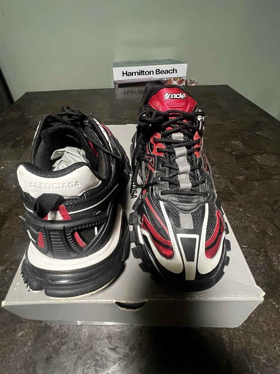 Balenciaga Track.2 Trainer Black Red Grey | eBay