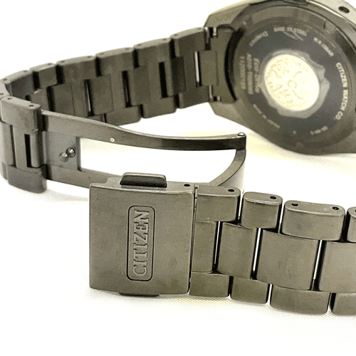 OROLOGIO CITIZEN THE CITIZEN SOLAR AQ1054-59E ACCIAIO INOX QUADRANTE NERO UOMO F/S - Foto 5 di 9