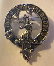 Scotland Silver Toned Brooch/Kilt Pin - Fashion Vintage Jewelry Highlander Clan