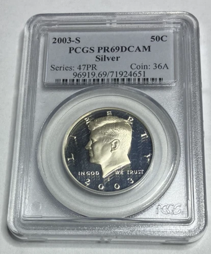 2003-S Kennedy Half Dollar Silver Proof PCGS PR69DCAM