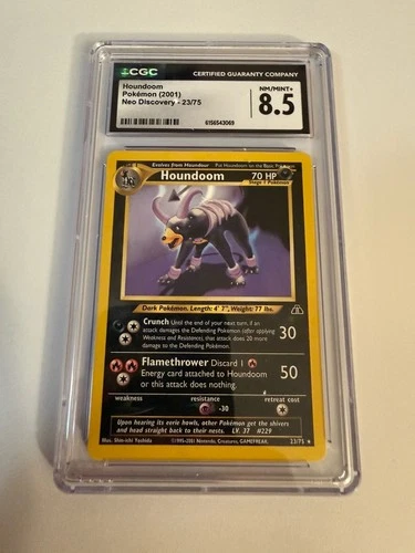 Nintendo Pokemon TCG Houndoom Neo Discovery 23/75 2001 CGC 8.5 EN