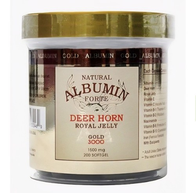 #ad Nature Bio Natural Albumin Forte Royal Jelly 1500mg 200 Softgel $78.00