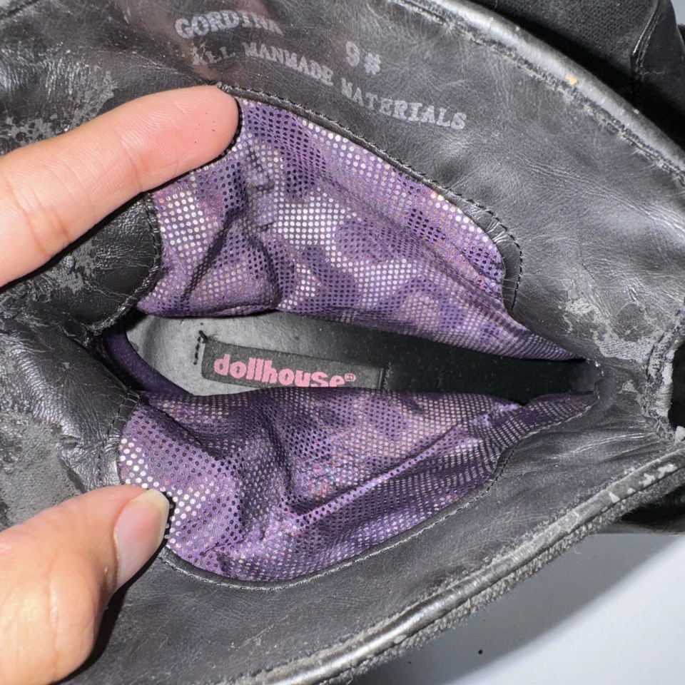 Кукольный домик женщин размер 9 черный Gordina ботинки со стразами - Изображение 2 из 4