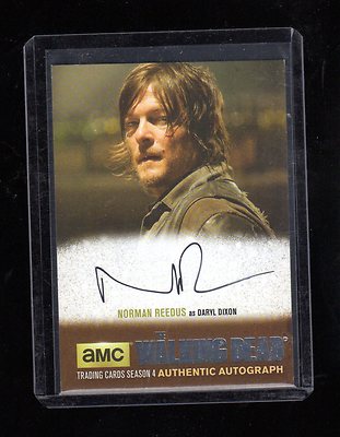 Walking Dead season 4 part 1 Norman Reedus Autograph NR1 Silver