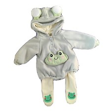 Halloween Fleece Frog Costume 2pc Hoodie And Leggings Set 6-12 Mo Unisex