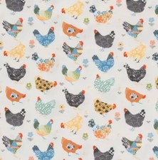 Patterned Chickens Kitchen Autumn Fall Home Decor Gift 42"W x 14"L