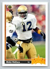 1991 Upper Deck #9 Ricky Watters RC (ref 181120)