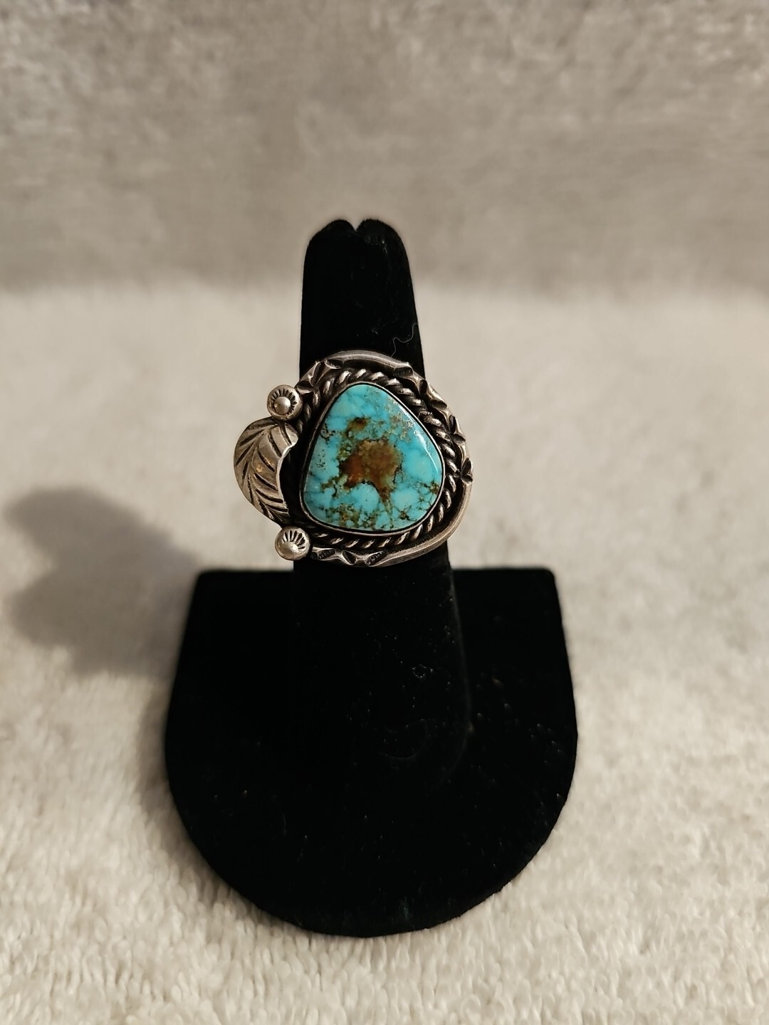 Native Turquoise Ring  Size 7 - image 1