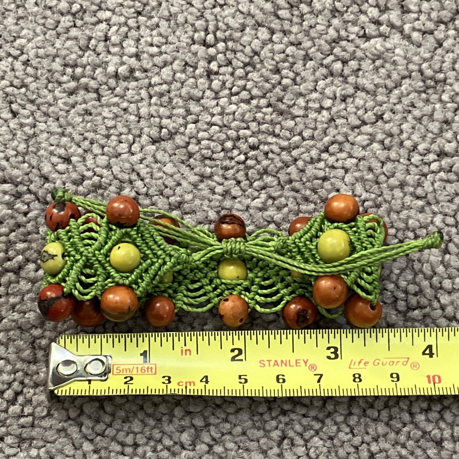 HANDMADE MINI MACRAME TYPE BEADED ADJUSTABLE BRAC… - image 24