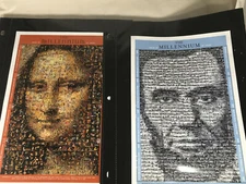 Lot of 2 Faces of the Millennium Stamp Sheets