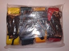 4 Pack - On Stage - Guitar Strap 1 each of  Yellow, Green, Orange and Red 