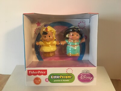 Fisher-Price Disney Princess - Little People Jasmine and Aladdin  2013  Set -NEW