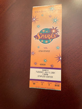 7/3/01 Utah Starzz @ Los Angeles Sparks WNBA Basketball Ticket Stub EX