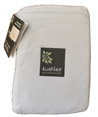 Kushies Bio Jersey Kinderbett Spannbettlaken. Neu mit Etikett 28''x52'' 71cm x 132cm 
