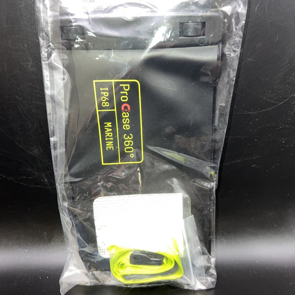 NUEVA Funda Impermeable Teléfono Pro 360 IP68 Marina con Correa Verde para el Cuello Cubierta Completa Foto 3 de 4