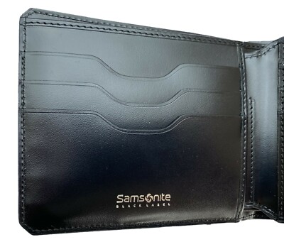 Exclusive SAMSONITE Black LABEL BAYAMO Bifold Leather WALLET 9cc