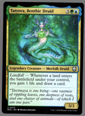Tatyova, Benthic Druid 0273 Non Foil Common Modern Horizons 3 MTG Near Mint