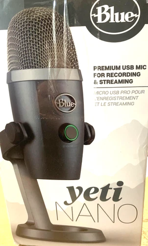 Blue Microphones Yeti Nano Premium USB-Kondensatormikrofon, Mit Blue VO!CE Vocal