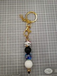 New Handmade Mickey Mouse Beaded Keychain