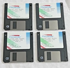 1993 Vintage Dynamix Front Page Sports Football 1-4 Disks FREE Shipping