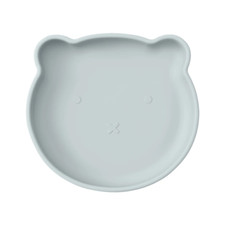 1PC Silicone Baby Dishes Suction Dining Plate Cartoon Bear Shape Baby Plates Eat