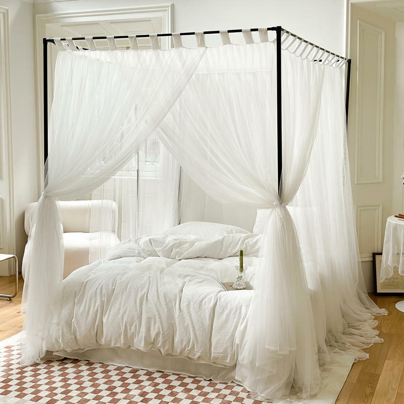 Juego de redes al aire libre mosquitera para cama boda cama romántico dosel conjunto