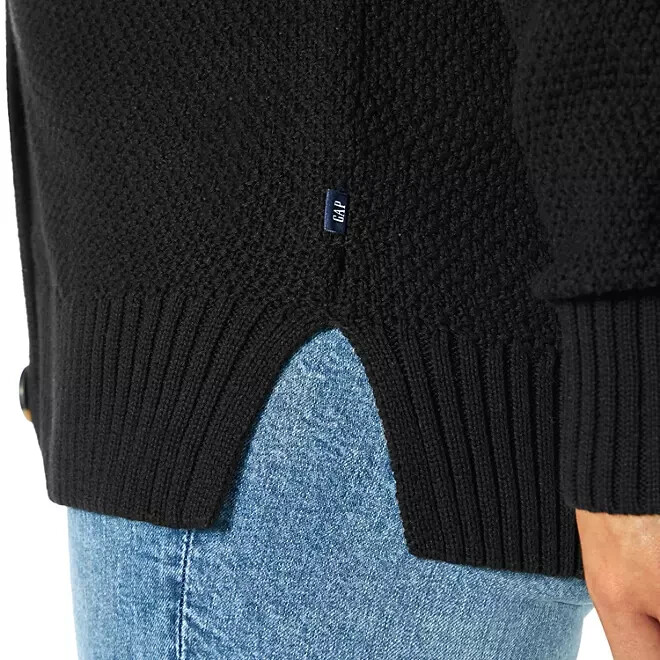 Gap Ladies Textured Cardigan Black Size Medium eBay