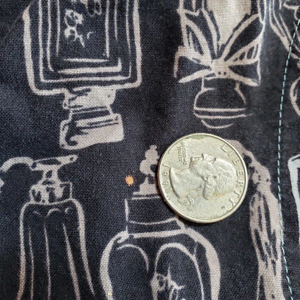 Koi Perfume Bottles Womans MEDIUM Scrub Top COLOR FADED SEE DESRIPTION - Image 4 of 4