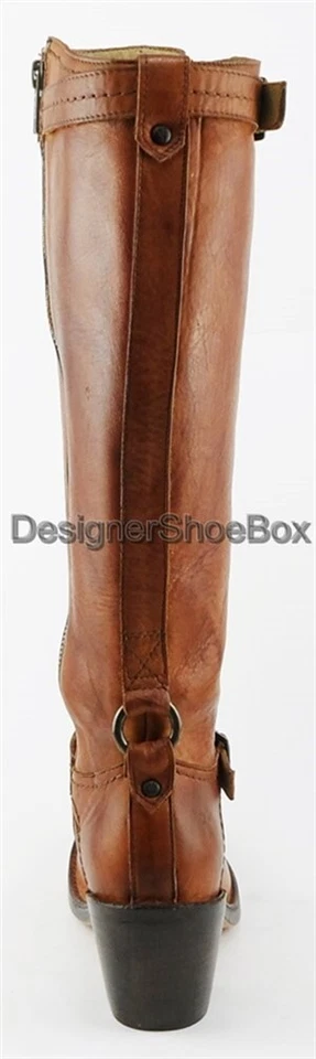 Frye Carmen Selle Cuir Créateur Mexico Intérieur Fermeture Éclair Genou Bottes 6 - Photo 3/4