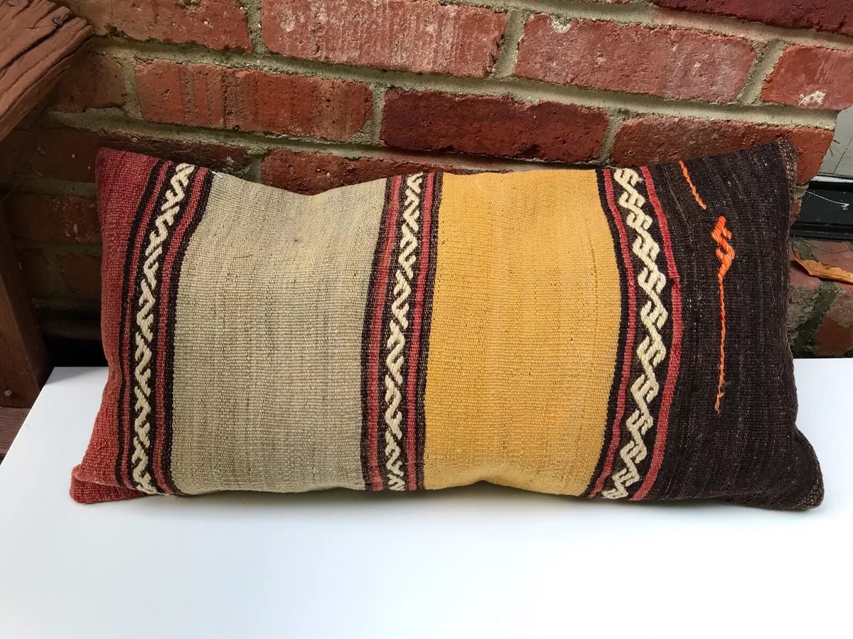Kilim top pillow sham