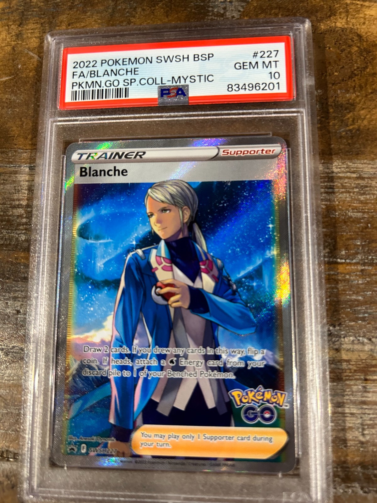 POKEMON 2022 Promo Mystic Full Art BLANCHE SWSH227 PSA 10 Gem Mint GO