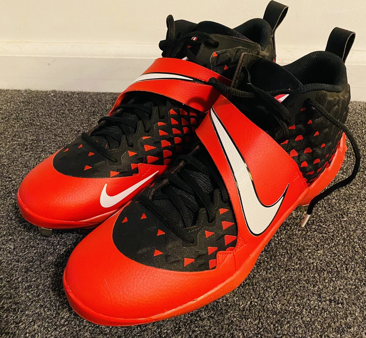 Nike Mens Force Zoom Mike Trout 6 Baseball MCS Cleats Shoes Metal Sz 13